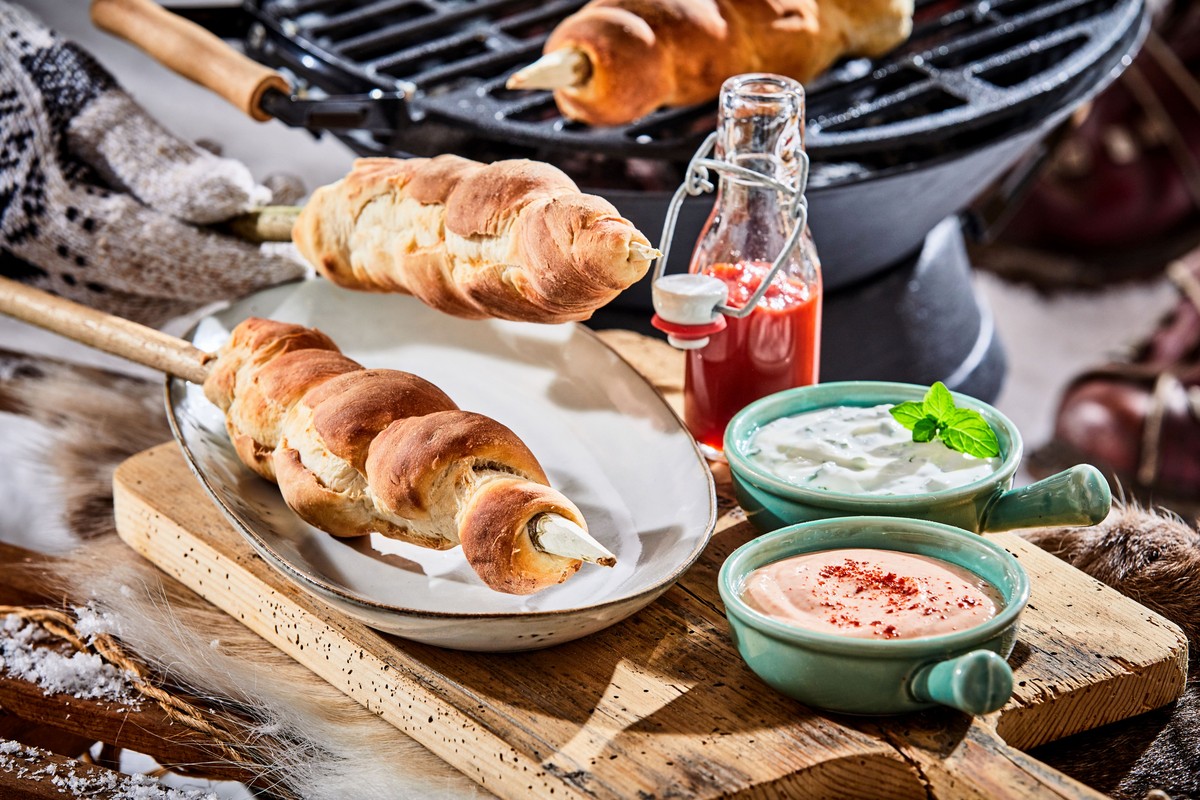 Köstliches Stockbrot aus Hefe