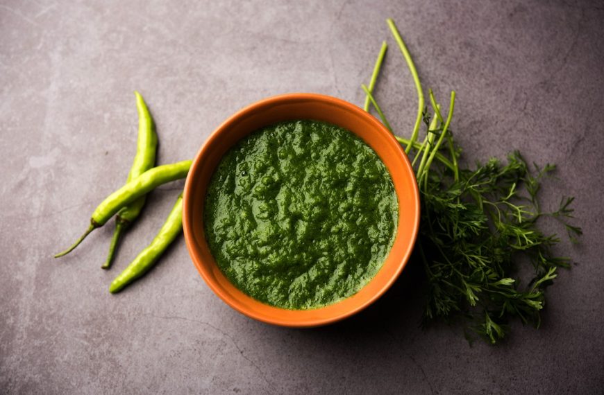 Korianderpesto mit Ingwer und Knoblauch