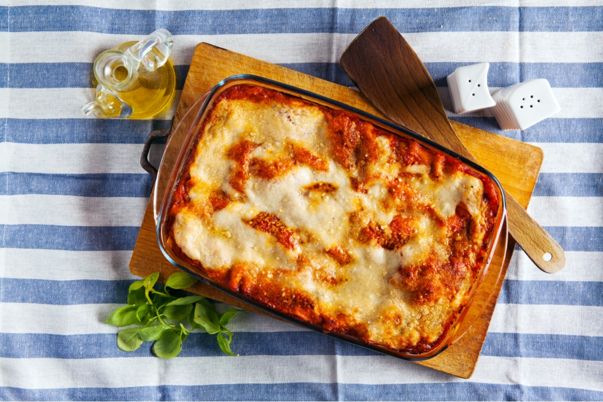 Lasagne mit Hackfleisch, Hüttenkäse - Lasagne ohne Bechamel