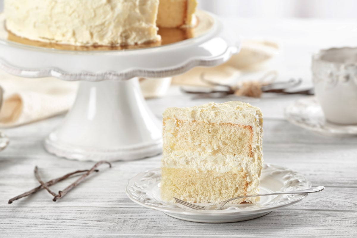 Leckere Biskuittorte mit Buttercreme aus Milchmädchen