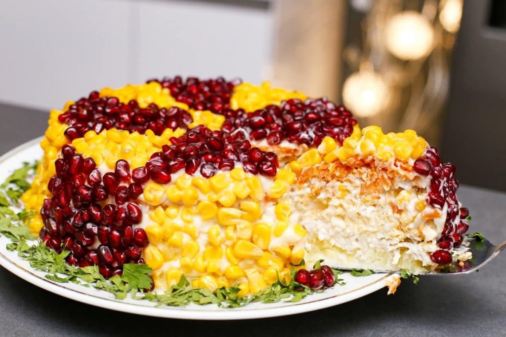 Maissalat mit Hähnchenbrust
