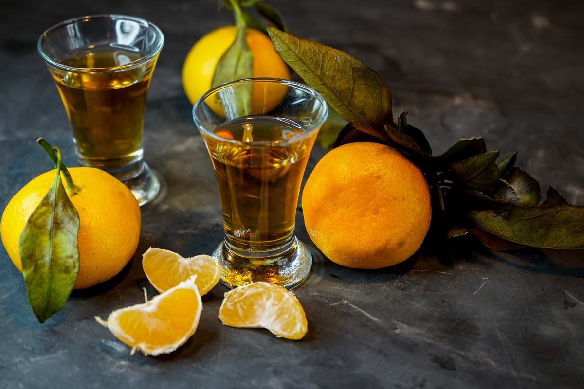 Mandarinenlikör mit Rum