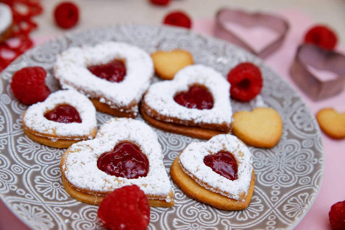 Marmelade Herz Kekse zum Valentinstag backen – Süße Valentinstagsidee