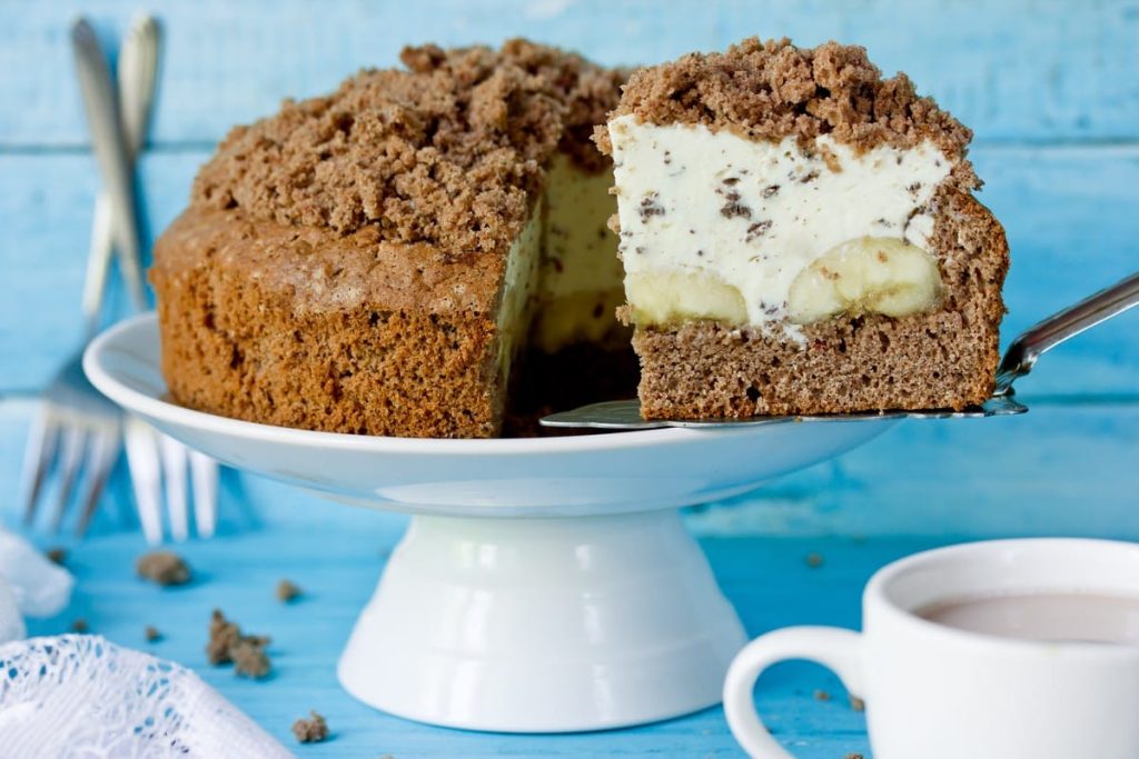 Maulwurfkuchen mit Bananen