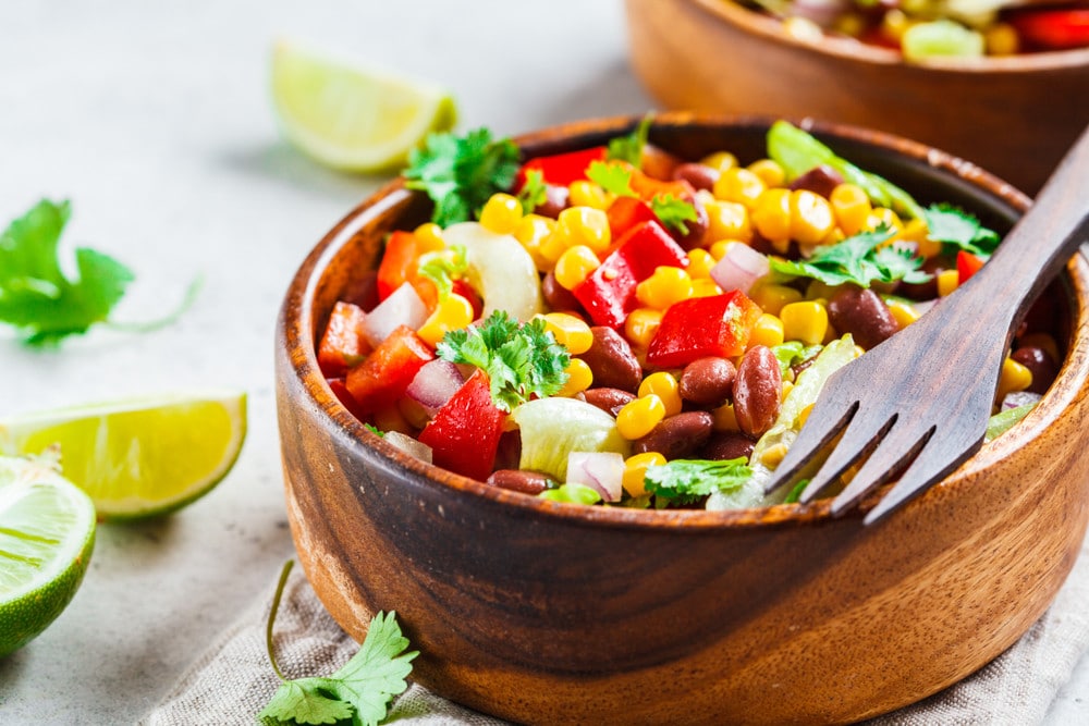 Mexikanischer Salat mit Bohnen