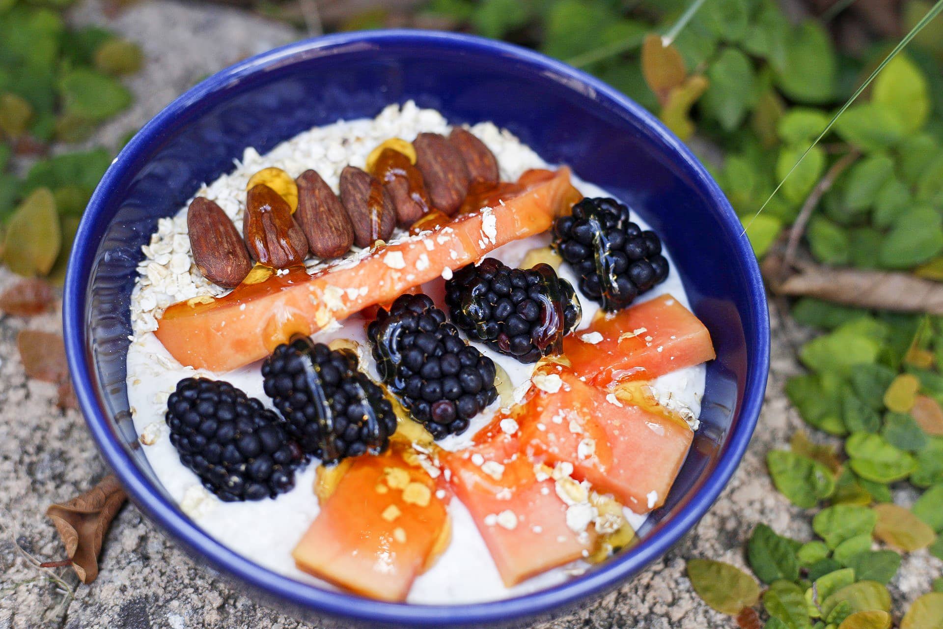 Oatmeal mit Papaya