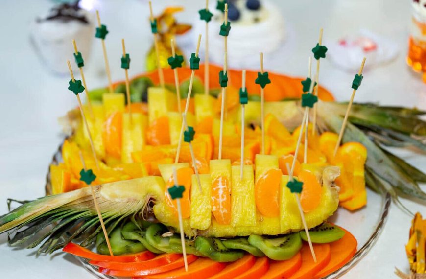 Obst Fingerfood für Buffettisch – Ananas Dessert zum Karneval oder…