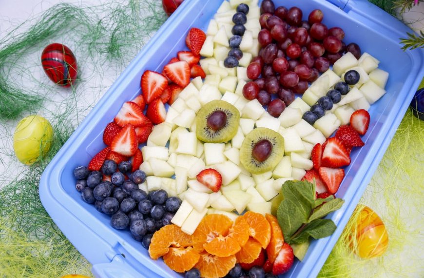 Obst Snack Osterhase für Osterbrunch oder Dessert