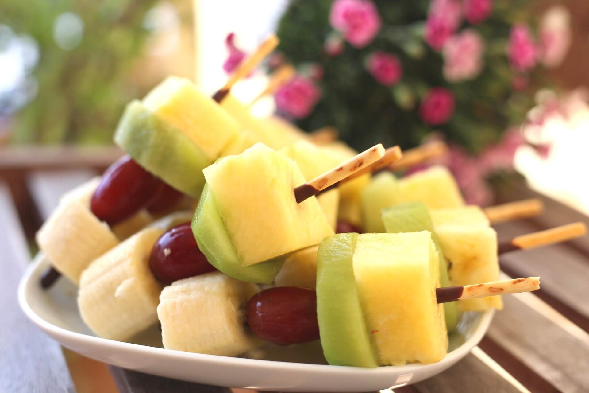 Obst Spieße mit Ananas