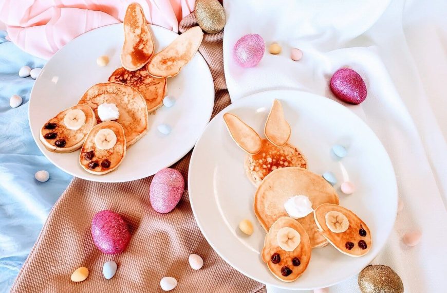 Pancakes Osterhasen zum Osterbrunch – Frühstück mit Pancakes