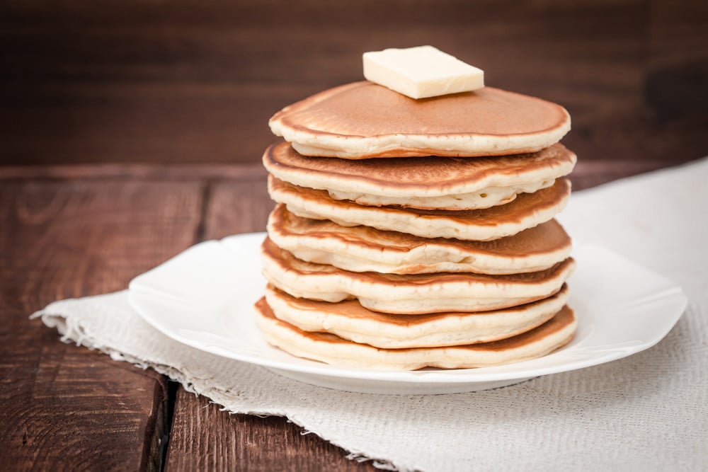 Pfannkuchen mit Buttermilch und Vanille zum Frühstück