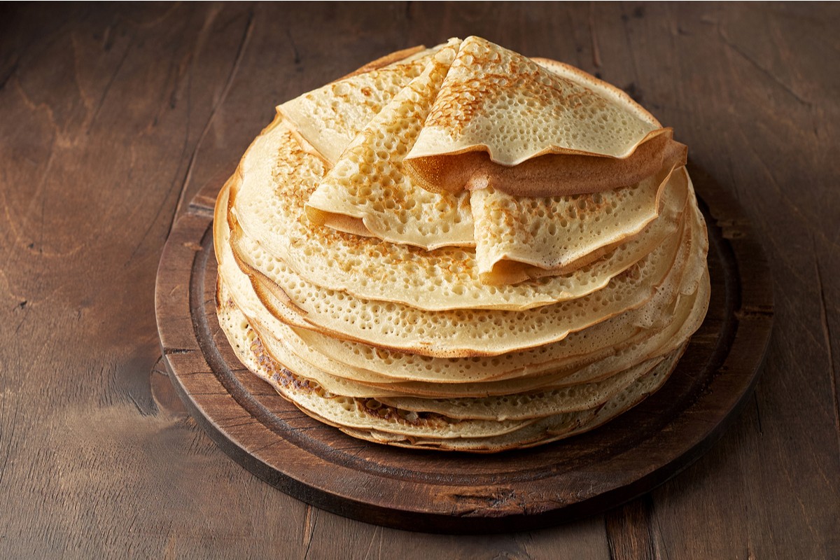 Pfannkuchen mit Hefe