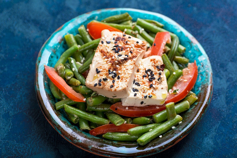 Pikanter Bohnensalat mit grünen Bohnen