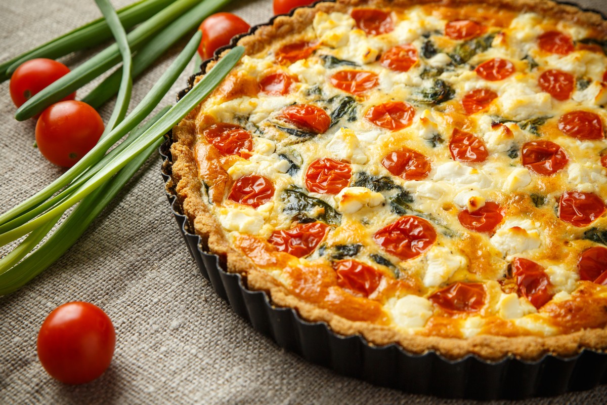 Quiche mit Tomaten