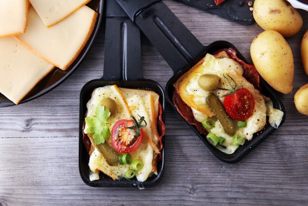 Raclette mit Kartoffeln