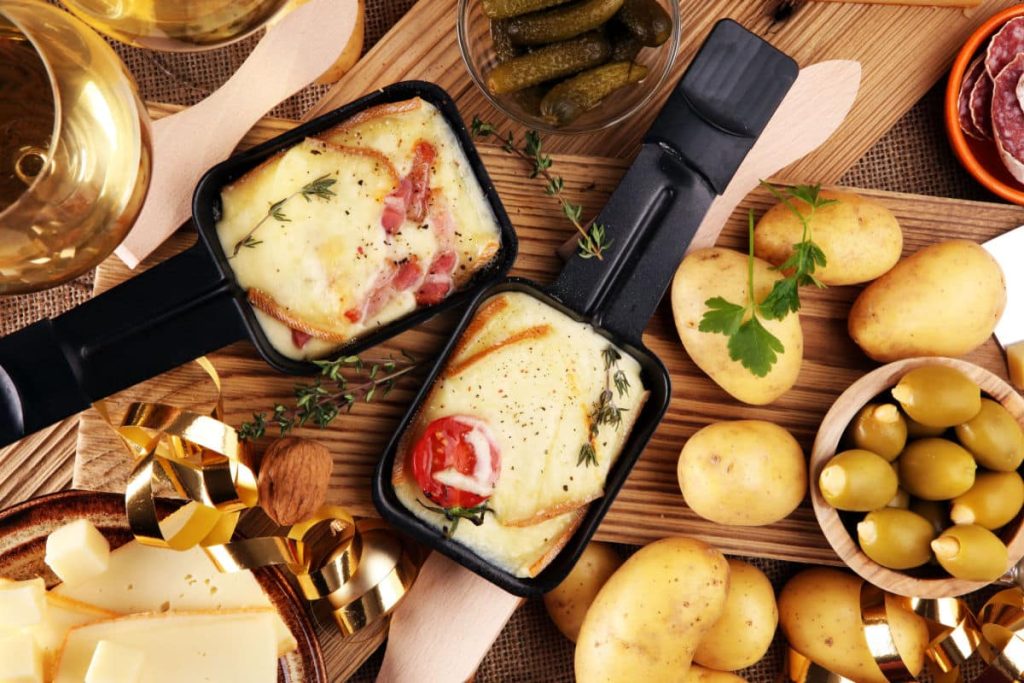 Raclette mit Kartoffeln