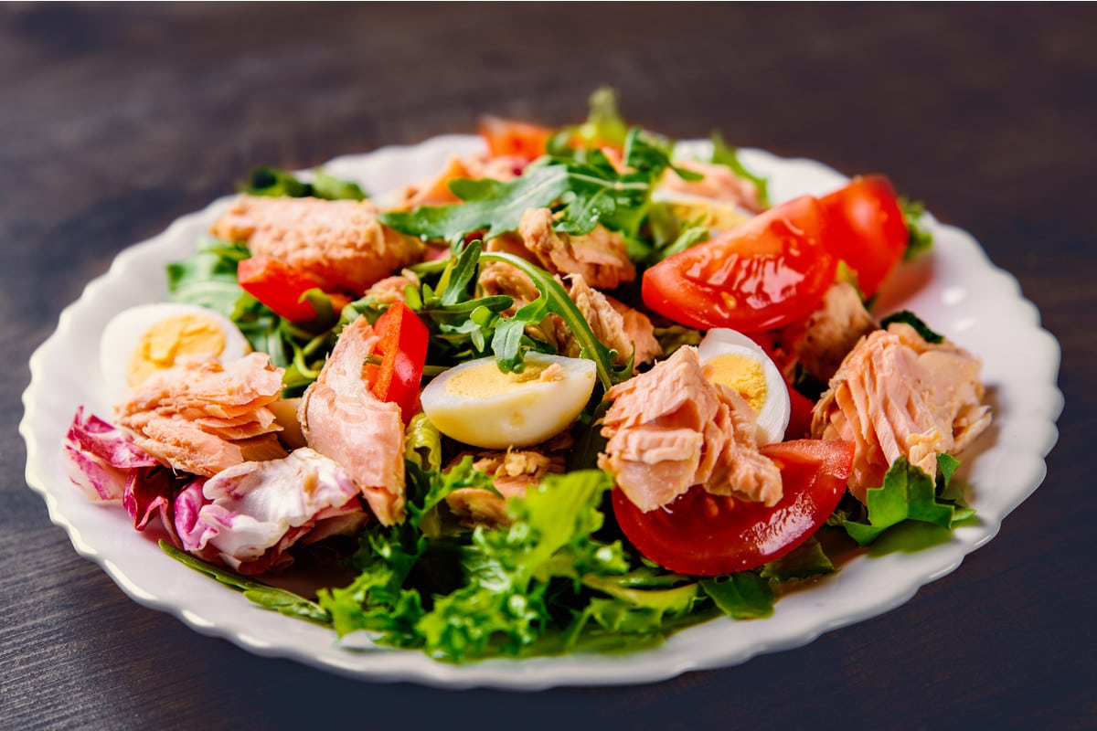Radicchio Salat mit Thunfisch