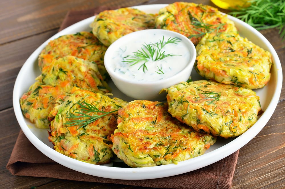 Reibekuchen mit Zucchini und Karotten