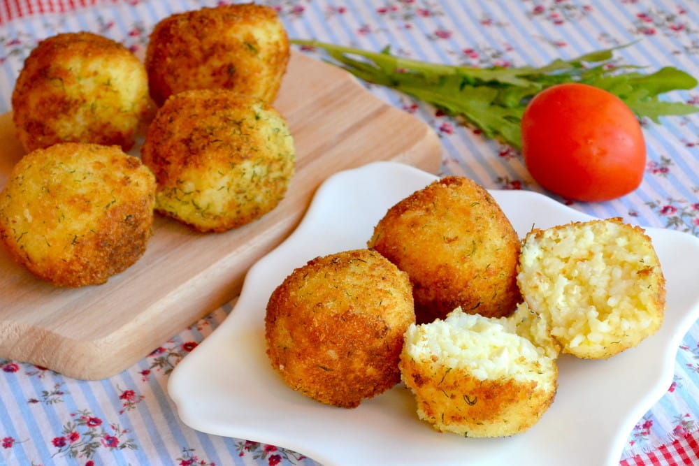 Reis Kroketten mit Schinken