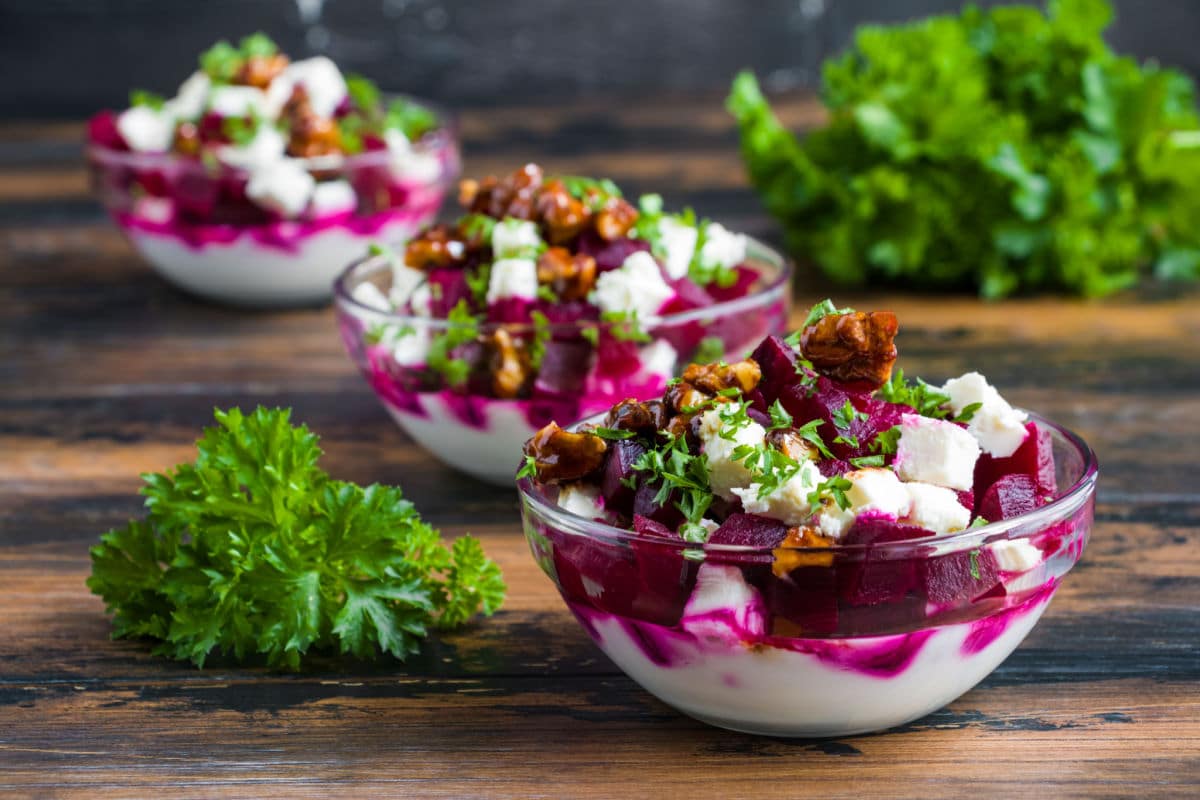 Rote Beete Salat mit Feta