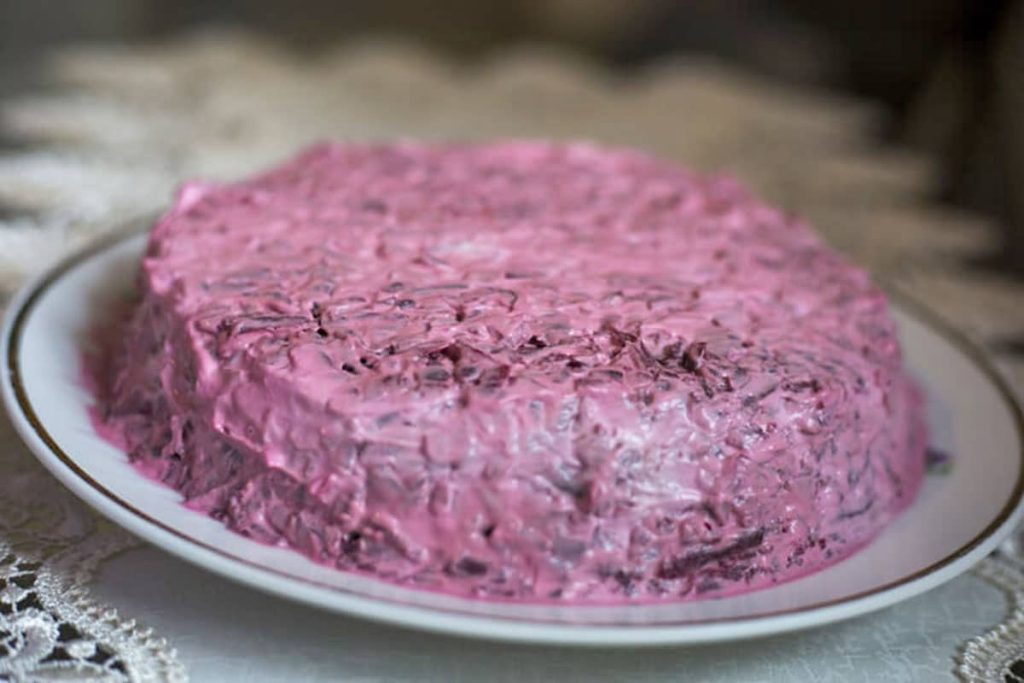 Rote Beete Salat mit Kartoffeln