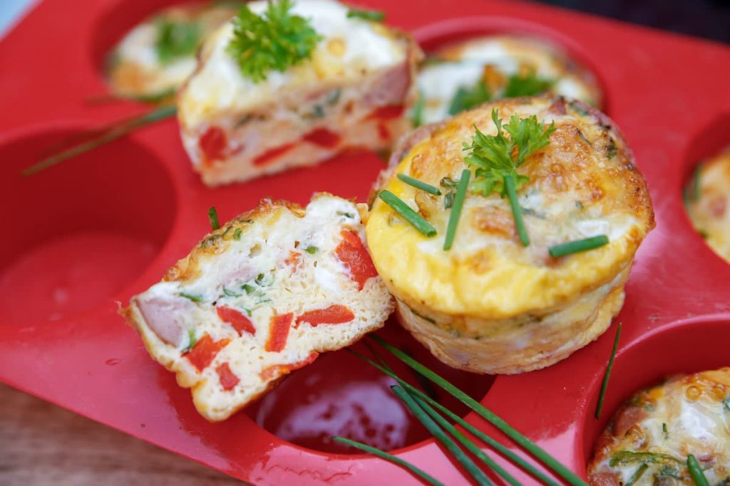Rührei Muffins mit Paprika
