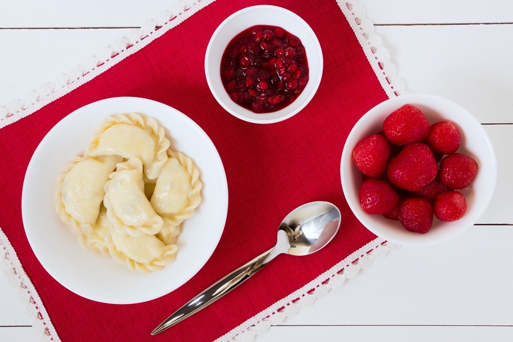 Russische Teigtaschen Wareniki mit Quark