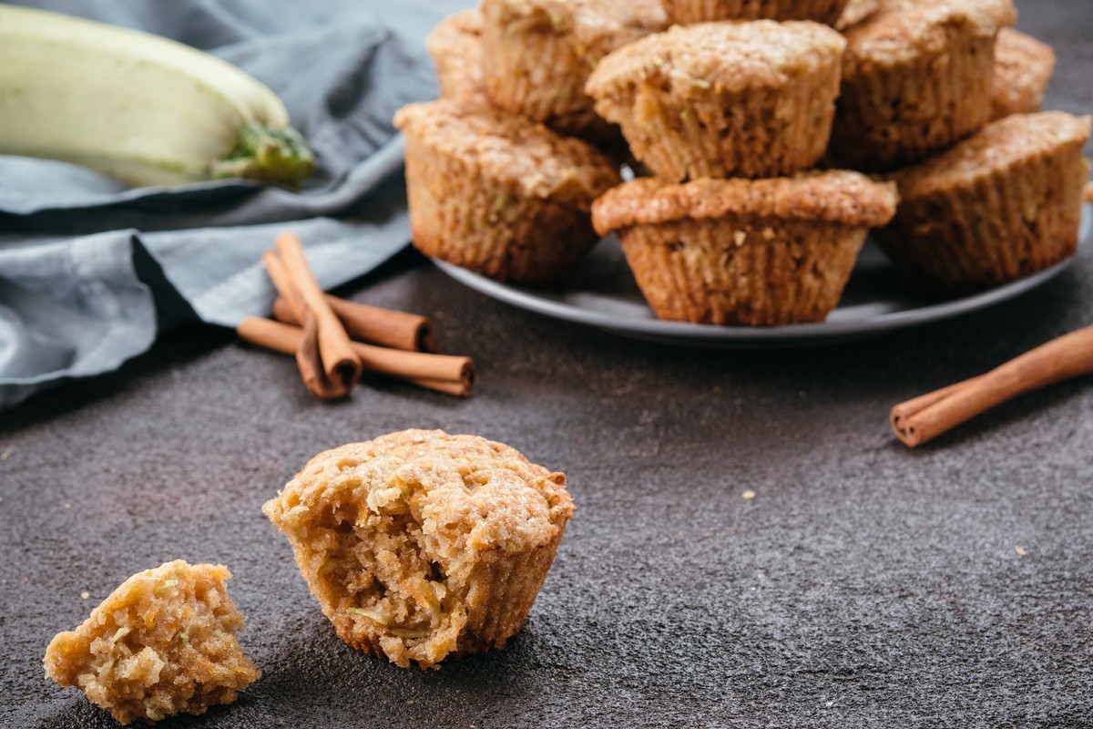 Saftige Zucchinimuffins mit Apfel