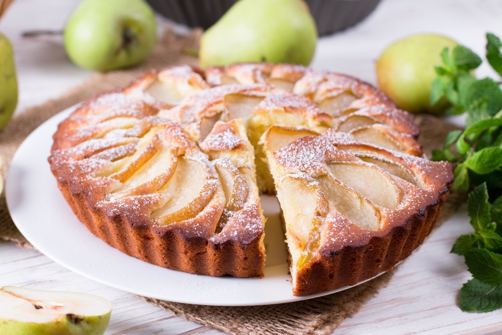 Saftiger Birnenkuchen aus lockerem Teig