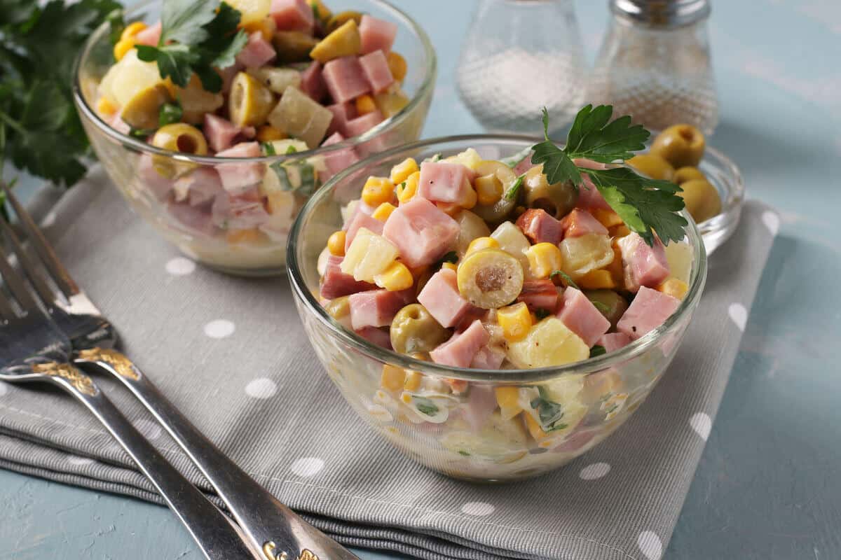 Saftiger Wintersalat mit Ananas