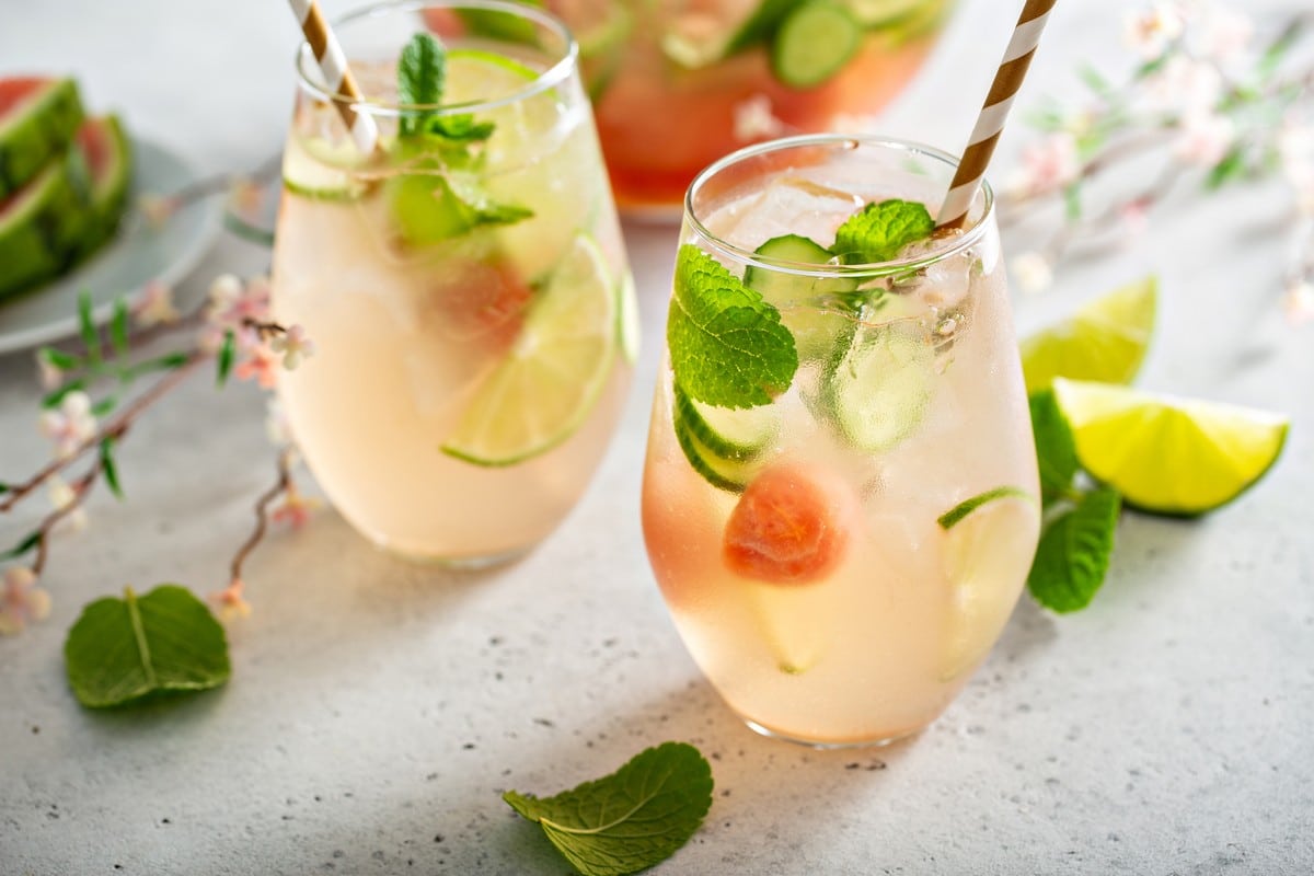 Sangria mit Wassermelone