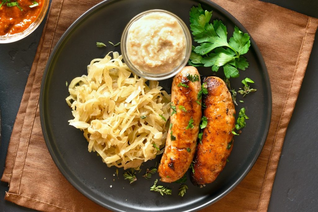 Sauerkraut mit Weißwein