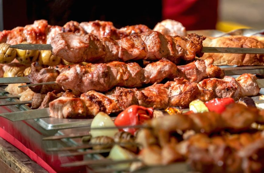 Schaschlik mit Mayonnaise Marinade