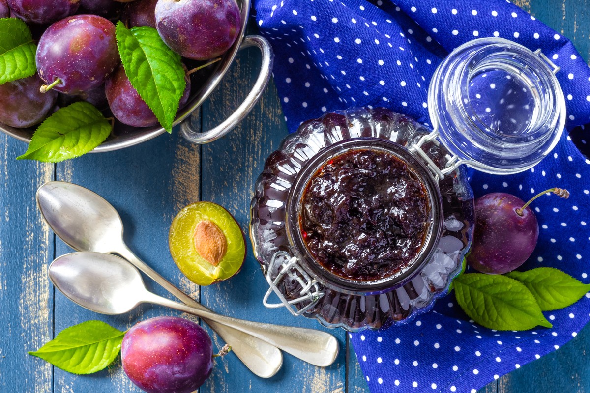 Schnelle Pflaumenmarmelade in 5 Minuten gekocht