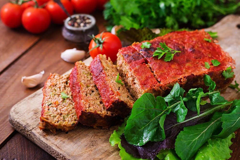 Schneller Hackbraten mit Eiern