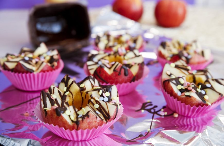 Schoko Äpfel Snack für Kinder