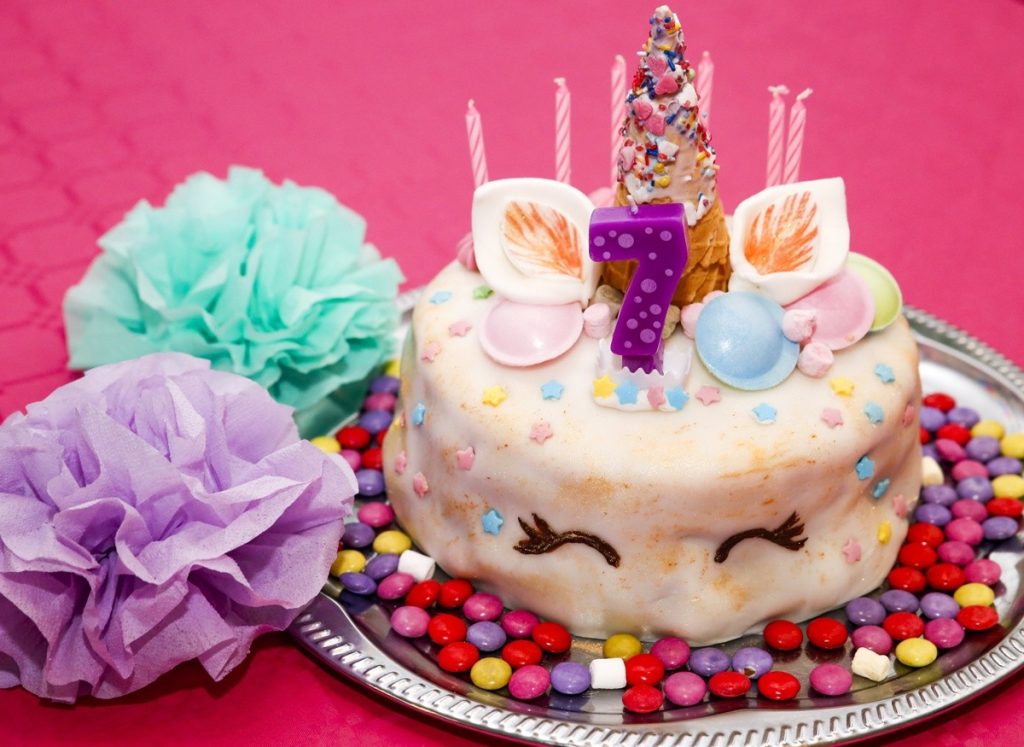 Schoko Geburtstagtorte mit Fondant und Buttercreme