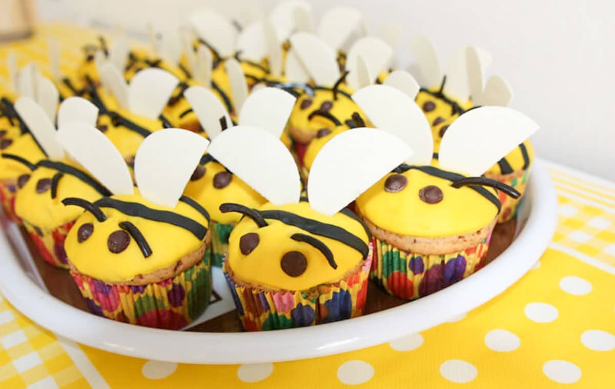 Schokomuffins Cupcakes mit Zuckerfondant für Kindergeburtstag