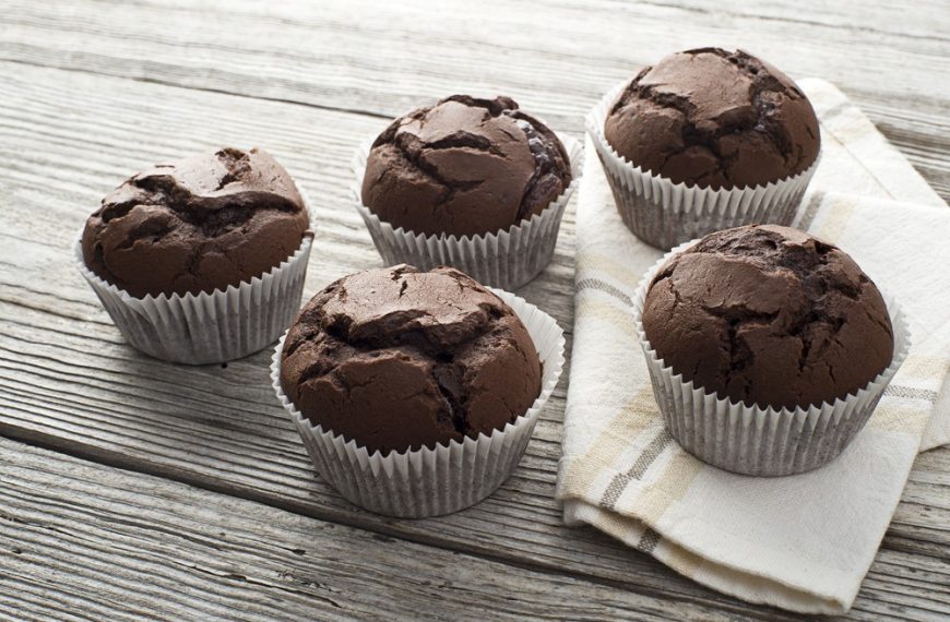 Schokomuffins mit Avocado, Vanille und Joghurt