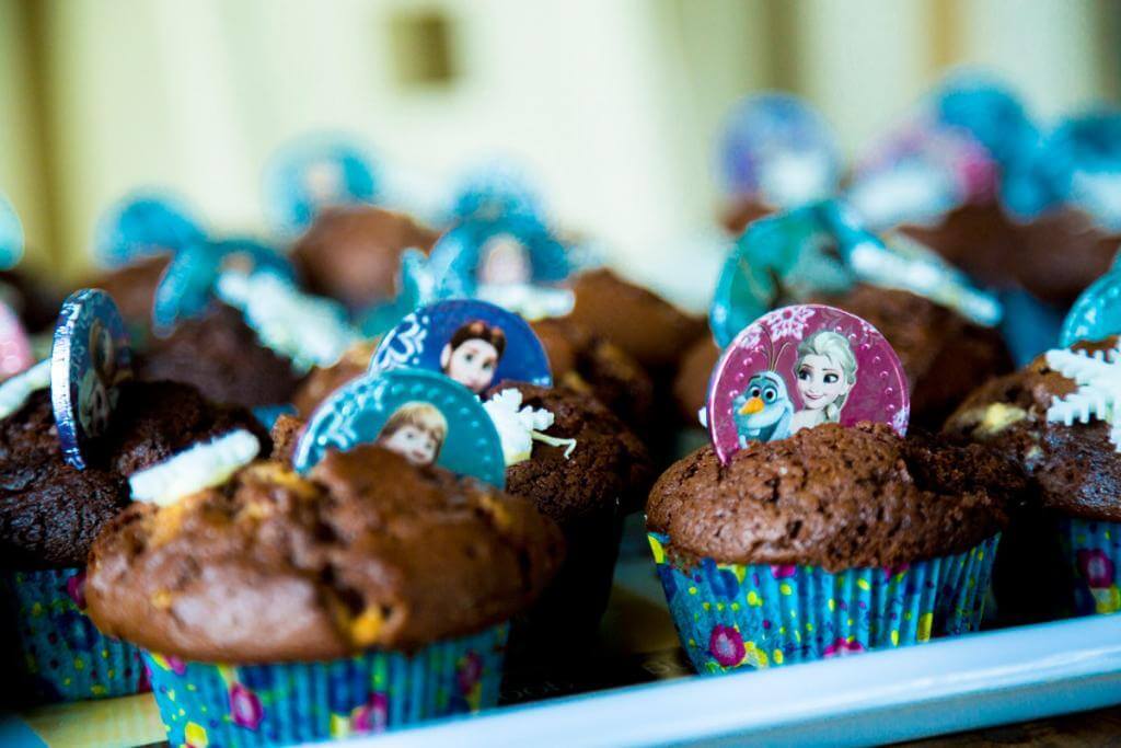 Schokomuffins mit Fondant für Kindergeburtstag