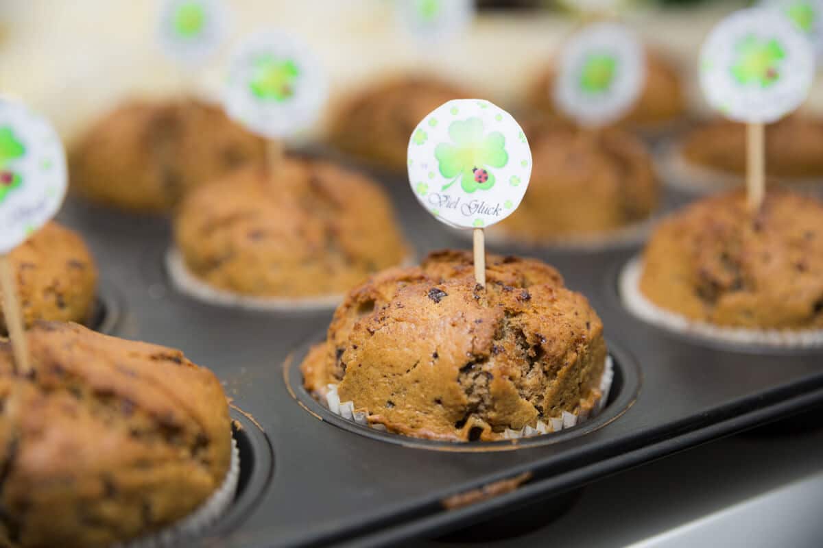 Schokomuffins mit Milch und Zartbitterschokolade