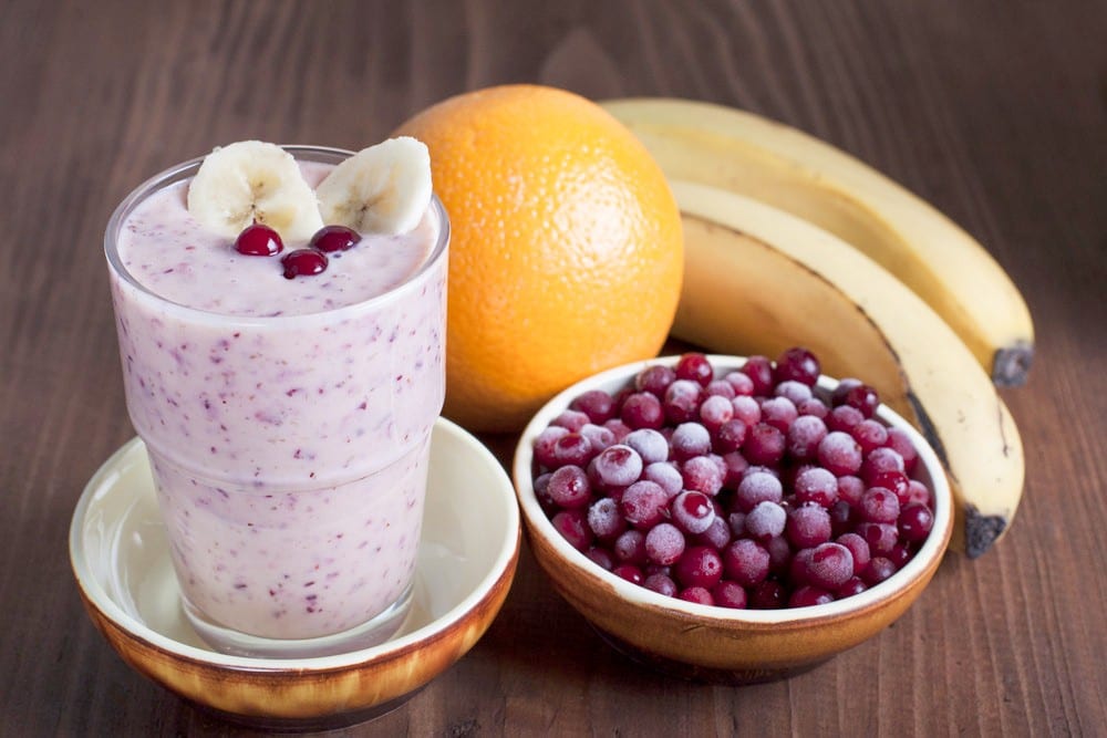 Smoothie mit Cranberries