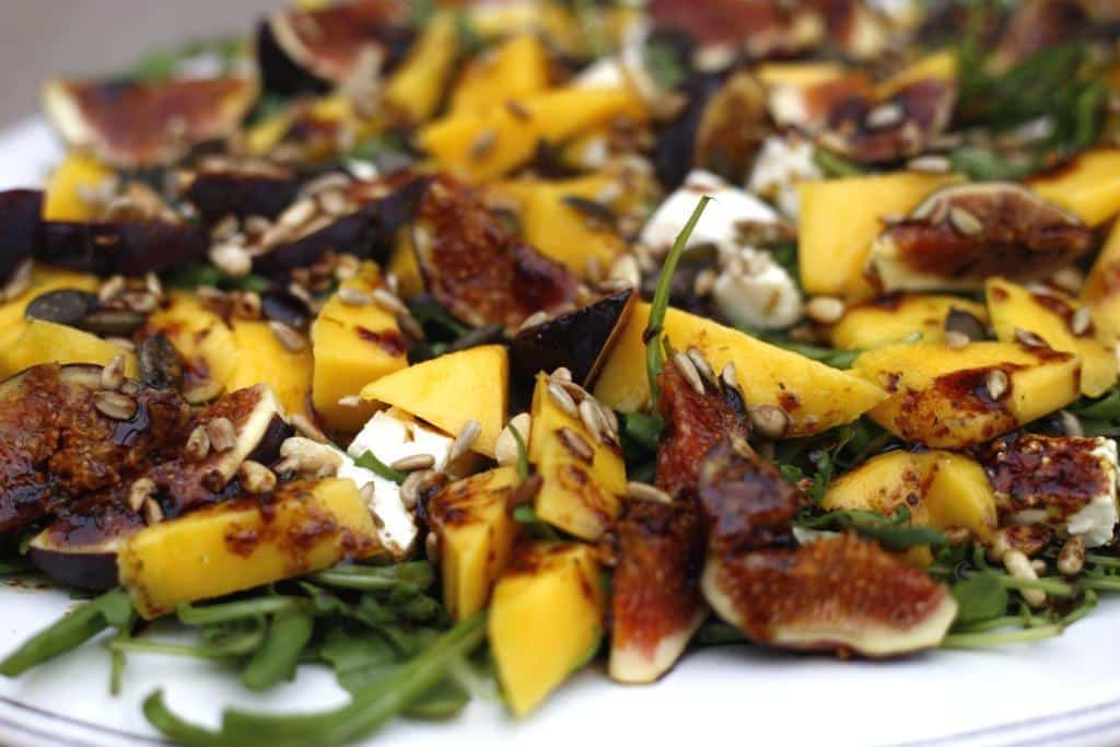 Spanischer Rucola Salat mit Feigen