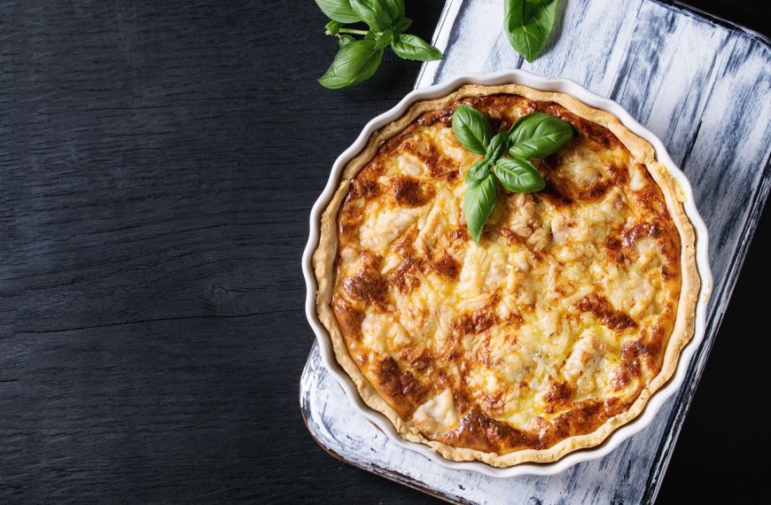 Spinatquiche mit Käse und Milch ohne Eier – Herzhaft Backen