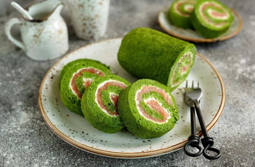 Spinatrolle mit Philadelphia Frischkäse und Lachs