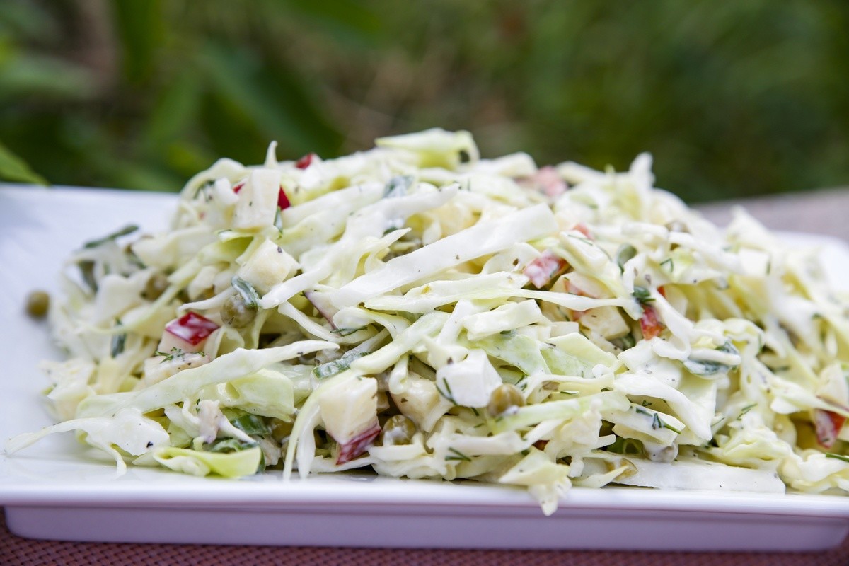 Spitzkohl Salat mit Apfel