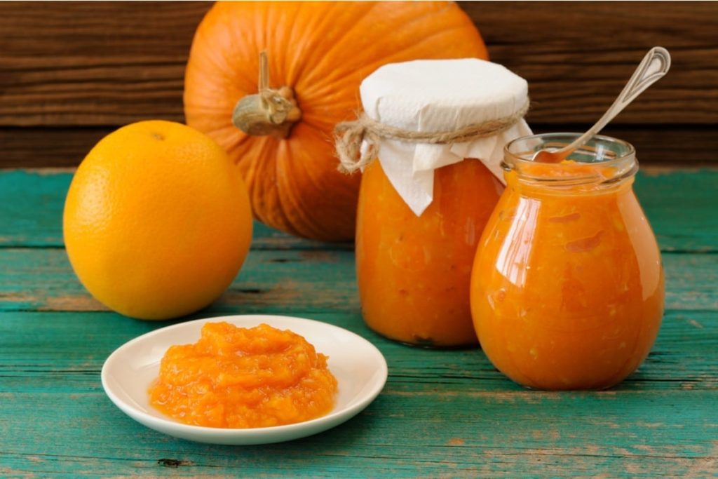 Aromatische Kürbismarmelade mit Apfel und Orange