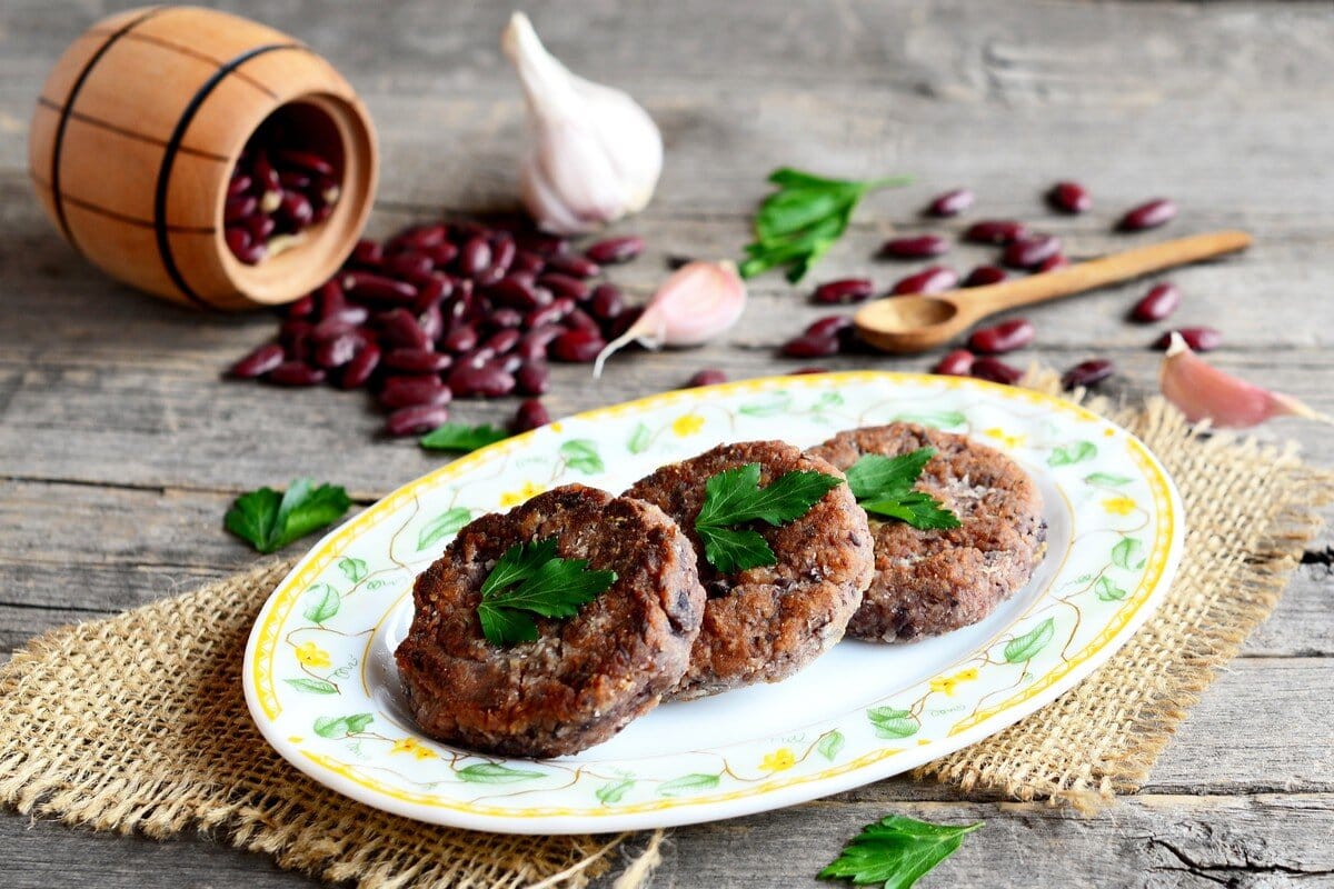 Vegane Schnitzel aus Bohnen