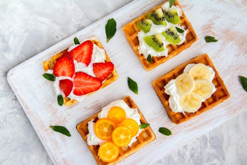 Waffeln mit Kefir ohne Eier – Einfaches Waffelrezept