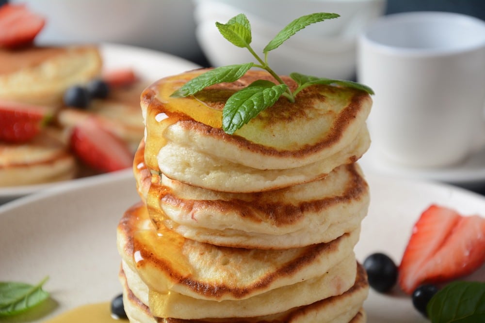 Weiche Pancakes mit Buttermilch ohne Ei